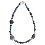 Necklace Amethyst and Neon Apatite