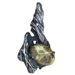 Pendant Rutile Quartz and Diamond