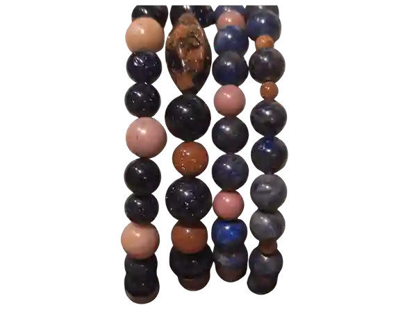 Cancer Zodiac Bracelet – Aventurine, Rhodonite & Lapis Lazuli