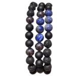 mens-bracelet-lapis-lazuli-onyx-titanium-lava-stone