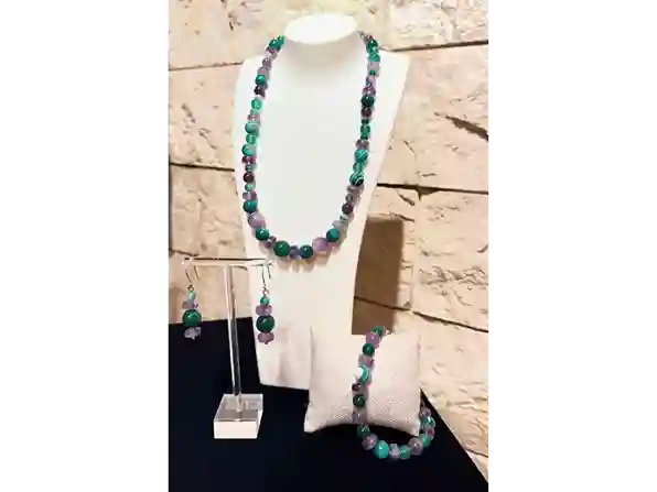 Harmony Gem Set – Amethyst & Green Agate