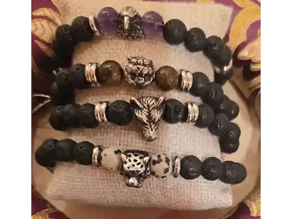 Men's Lava Stone & Steel Bracelet Collection