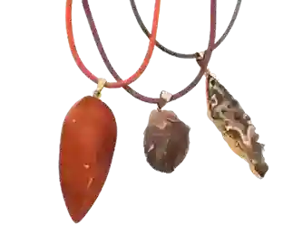 Assorted Natural Stone Pendants – Agate & Amethyst