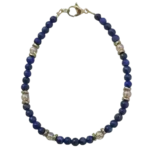 Lapis Lazuli & Gold Quartz Bracelet