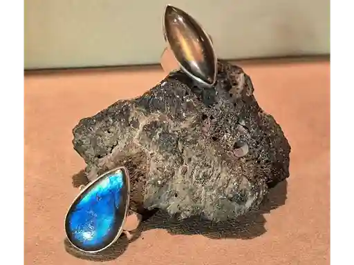 Blue & Brown Labradorite Rings