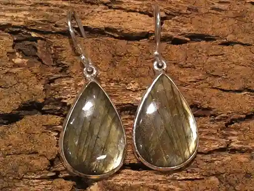 Brown Labradorite Earrings