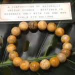Bumblebee Jasper Bracelet – 12mm Beads