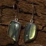 Green Labradorite Earrings