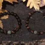 Red Tiger’s Eye, Jade & Smoky Quartz Bracelet