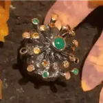 Silver Ring with Natural Stones