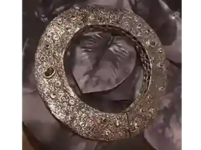 Black Silver Bracelet with Gold Plating