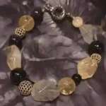 Bracelet – Citrine, Tourmaline Quartz & Obsidian