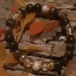 Bracelet – Red Tiger’s Eye, Gold Quartz & Swarovski Sparkle