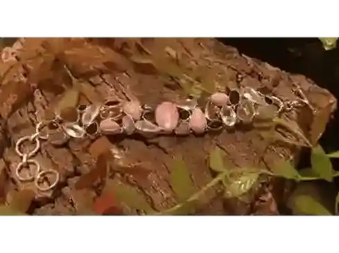 Bracelet – Rhodochrosite, Rose Quartz, Garnet, Tourmaline & Imperial Topaz