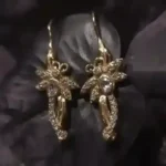 Golden Flair Silver Earrings – 14×36mm