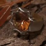 Silver Ring with Citrine – Size 55