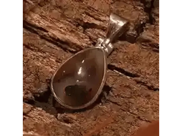 Silver Serenity Agate Pendant