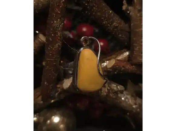 Golden Ember Harmony Ring — Silver with Amber & Citrine (Size 52)