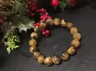Rutile Quartz & Hematite Harmony Bracelet