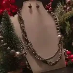 Zebra Jewelry Set – Jasper, Silver & Hematite