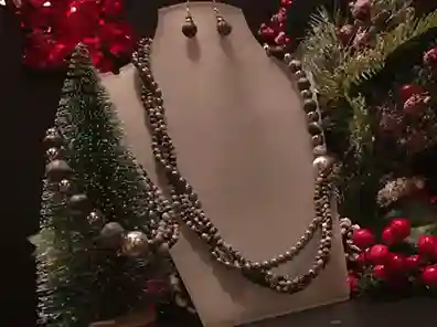 Zebra Jewelry Set – Jasper, Silver & Hematite