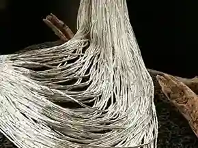 Liquid Silver Cascade Necklace image 4