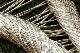 Liquid Silver Cascade Necklace image 2