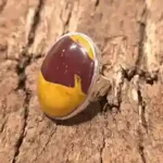 Desert Ring — Sterling Silver with Mookaite (Size 56)
