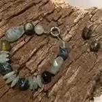 Forest Vision Prehnite & Hawk’s Eye Gemstone Set