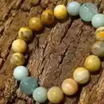 Ocean Fire Harmony Jasper & Aquamarine Bracelet