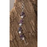 Royal Harmony Bracelet — Silver with Ruby, Pearls & Garnet