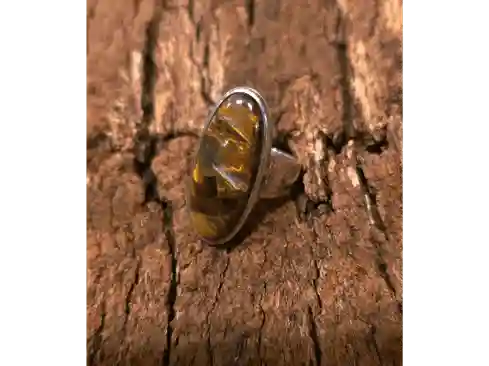 Storm Majesty Ring — Pietersite in Sterling Silver (Size 58)