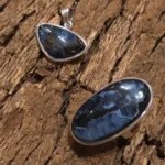 Stormlight Pietersite Jewelry Set — Silver Pendant & Adjustable Ring